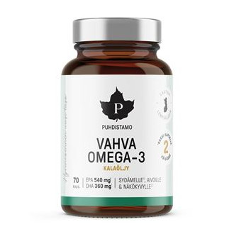 Puhdistamo Strong Omega 3 70 kapslí (540mg EPA, 360mg DHA)