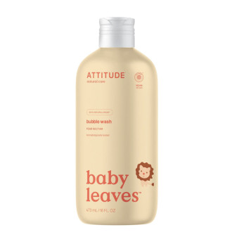 ATTITUDE Baby leaves Dětská pěna do koupele s vůní hruškové šťávy 473 ml