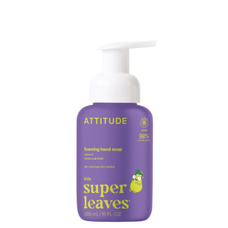 ATTITUDE Super leaves Kids Dětské pěnivé mýdlo na ruce s s vůní vanilky a hrušky 295 ml