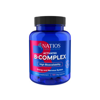 NATIOS Activated B-Complex, Aktivní formy vitamínů B, 100 veganských kapslí