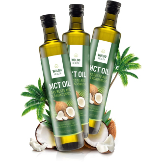 2+1 Woldohealth MCT olej  3x500 ML ( 100% KOKOSOVÉHO OLEJE)