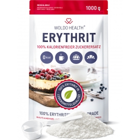 Woldohealth Erythritol (Alternativní cukr) 1.000g  včetně dávkovací lžíce