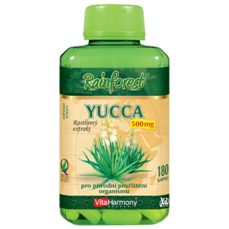 Yucca 500 mg - 180 kapslí, XXL economy