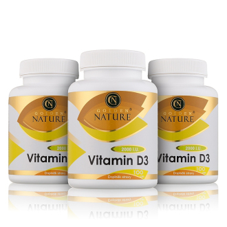 2+1 Golden Nature Vitamin D3 2000 I.U. 300 cps.