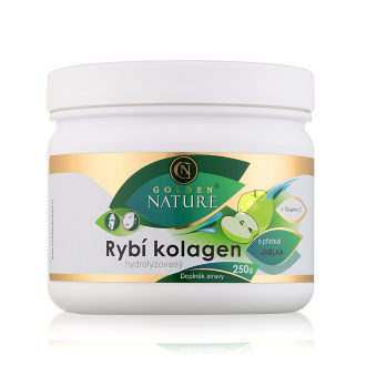 Golden Nature Rybí kolagen+Vitamin C - Jablko 250g