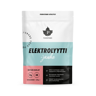 Puhdistamo Electrolyte Powder 240g (Směs Elektrolytů) red berries