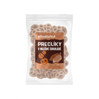 Allnature Preclíky v mléčné čokoládě 100 g