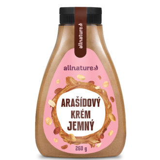 Allnature Arašídový krém jemný 260 g (Praktické balení)