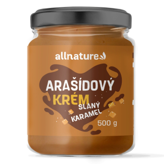 Allnature Arašídový krém - SLANÝ KARAMEL 500 g