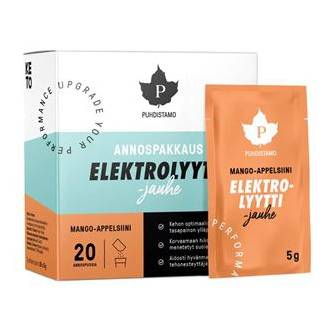 Puhdistamo Electrolyte Powder (Směs Elektrolytů) 20x5g mango pomeranč