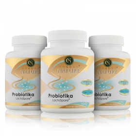 2+1 Golden Nature Probiotika+Prebiotika+Trávicí enzymy Opti7digest 300 cps.