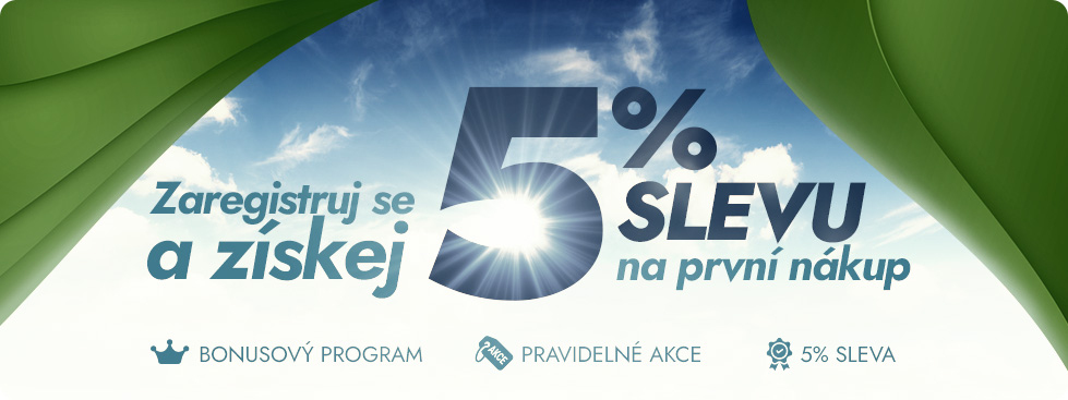 Banner registrace - sleva 5% - ProfiDoplnkyStravy.cz