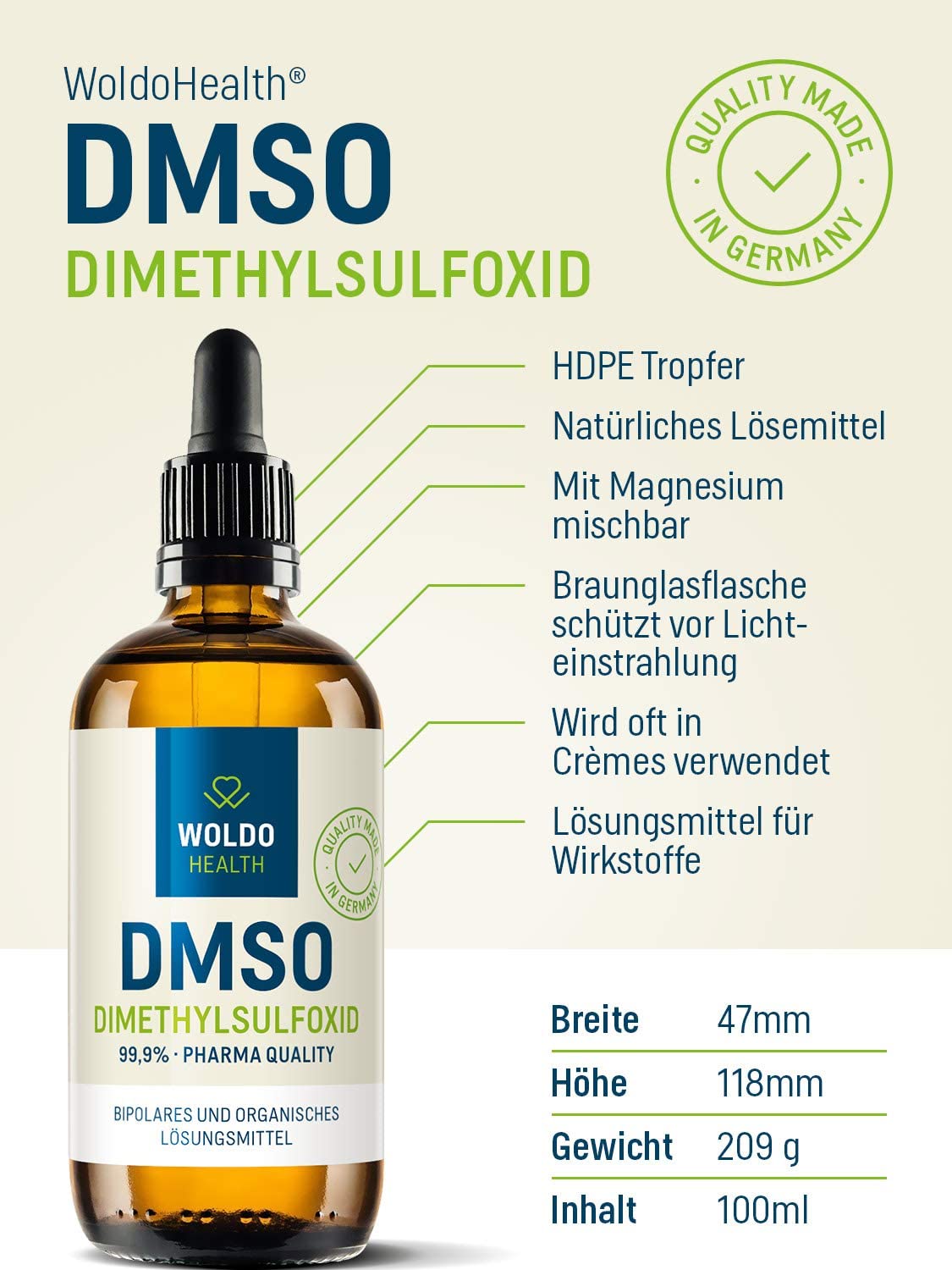 DMSO vzhled balení po 100ml